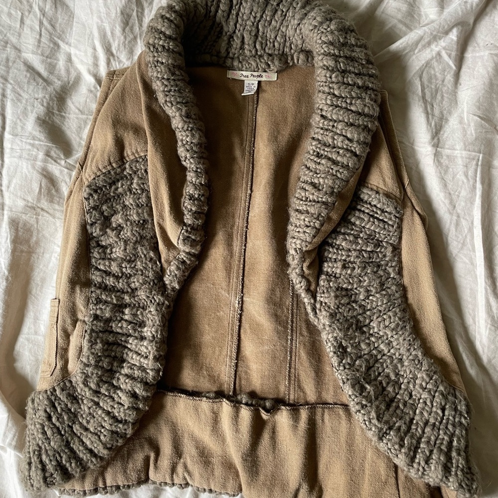 Free People Cotton & Wool Vest
